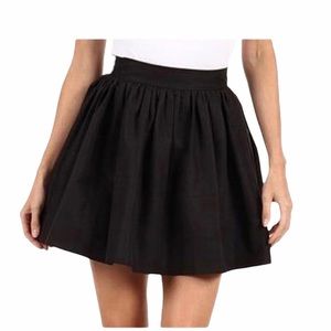Kate Spade Black Do Wonder Rose Skater Skirt 8